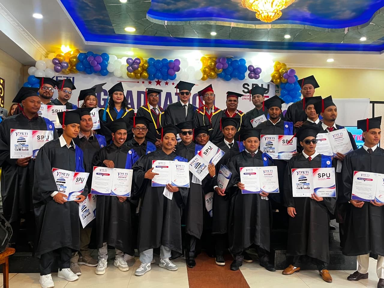 यति इन्टरनेसनल कलेजबाट होटल एन्ड माइस म्यानेजमेन्टको पहिलो ब्याचका ४५ विद्यार्थी दीक्षित